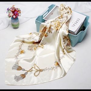 BN large satin scarf 90x90cm